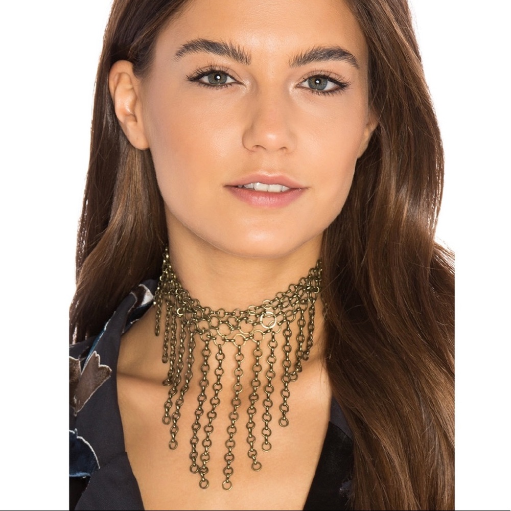 Ettika Dangling Chain Choker